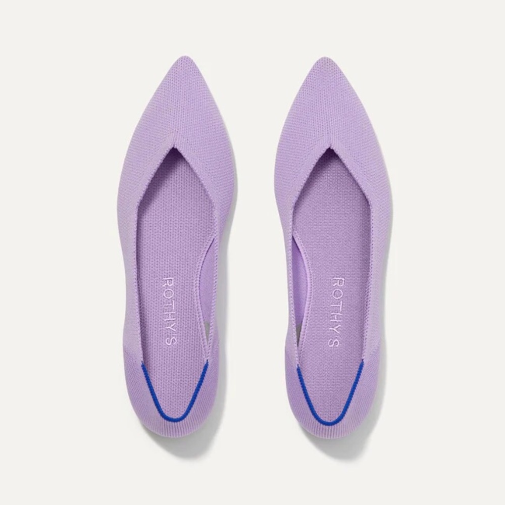 Rothy’s Soft Orchid Point shoes new 9.5